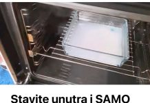 Stavite u pećnicu i uključite pećnicu. Najgora prljavština će otpasti sama