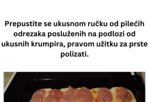 Prepustite se ukusnom ručku od pilećih odrezaka posluženih na podlozi od ukusnih krumpira, pravom užitku za prste polizati.