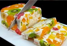 Samo mleko i voće! Ukusan i zdrav desert! Nema želatina! Spremni za samo 5 minuta!