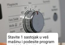Stavite 1 sastojak u veš mašinu i podesite program na 60°C: Izbaciće sve nečistoće i prati kao nova
