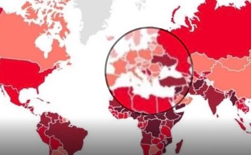 BiH se crveni na mapi zbog koje cijeli svijet strahuje (ili bi bar trebalo)