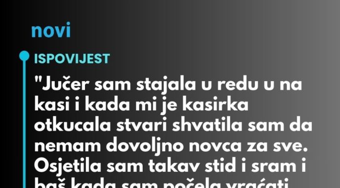 “Jučer sam stajala u redu u na kasi…”