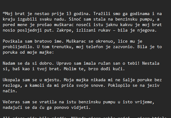 “Moj brat je nestao prije 13 godina…”