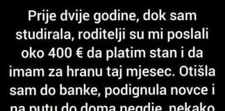 Prije dvije godine, dok sam studirala