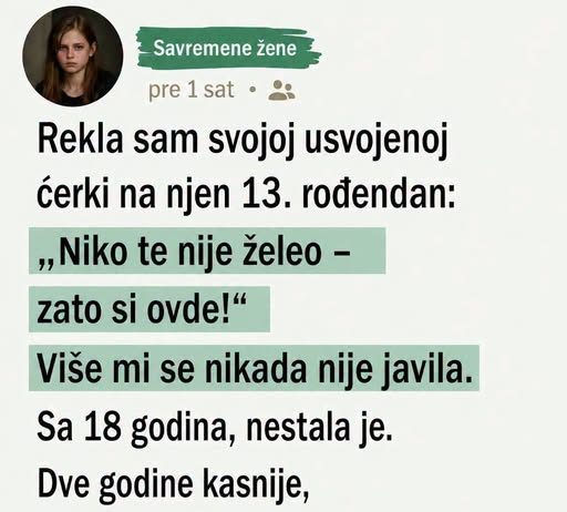 Nestanak ćerke i porodična tajna koja je promenila sve: Priča o istini, greškama i iskupljenju