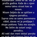 “U tajnoj vezi sam sa ozenjenim muskarcem a onda mi se javila njegova jadna zena…”